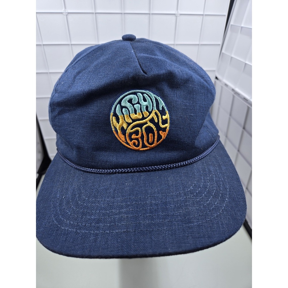 Teton Gravity Research "High Stoke" Hemp Snapback Hat - Blue/Rasta